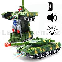 Игрушка детская трансформер со световыми и звуковыми эффектами Combat tank YJ388 44
