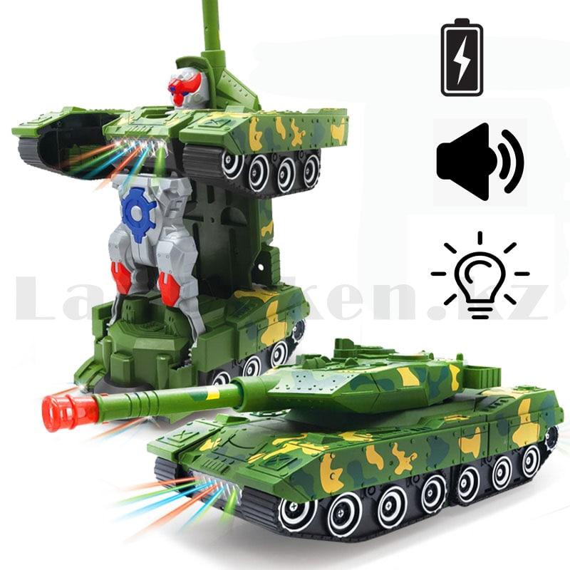 Игрушка детская трансформер со световыми и звуковыми эффектами Combat tank YJ388 44 - фото 1 - id-p93144358