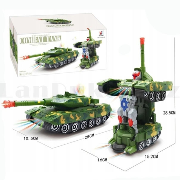 Игрушка детская трансформер со световыми и звуковыми эффектами Combat tank YJ388 44 - фото 2 - id-p93144358