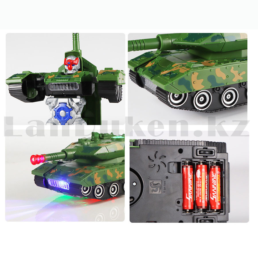 Игрушка детская трансформер со световыми и звуковыми эффектами Combat tank YJ388 44 - фото 7 - id-p93144358