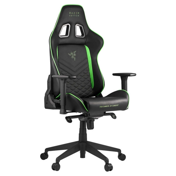 Кресло игровое компьютерное Razer Tarok Pro, черный/зеленый - фото 1 - id-p93144408