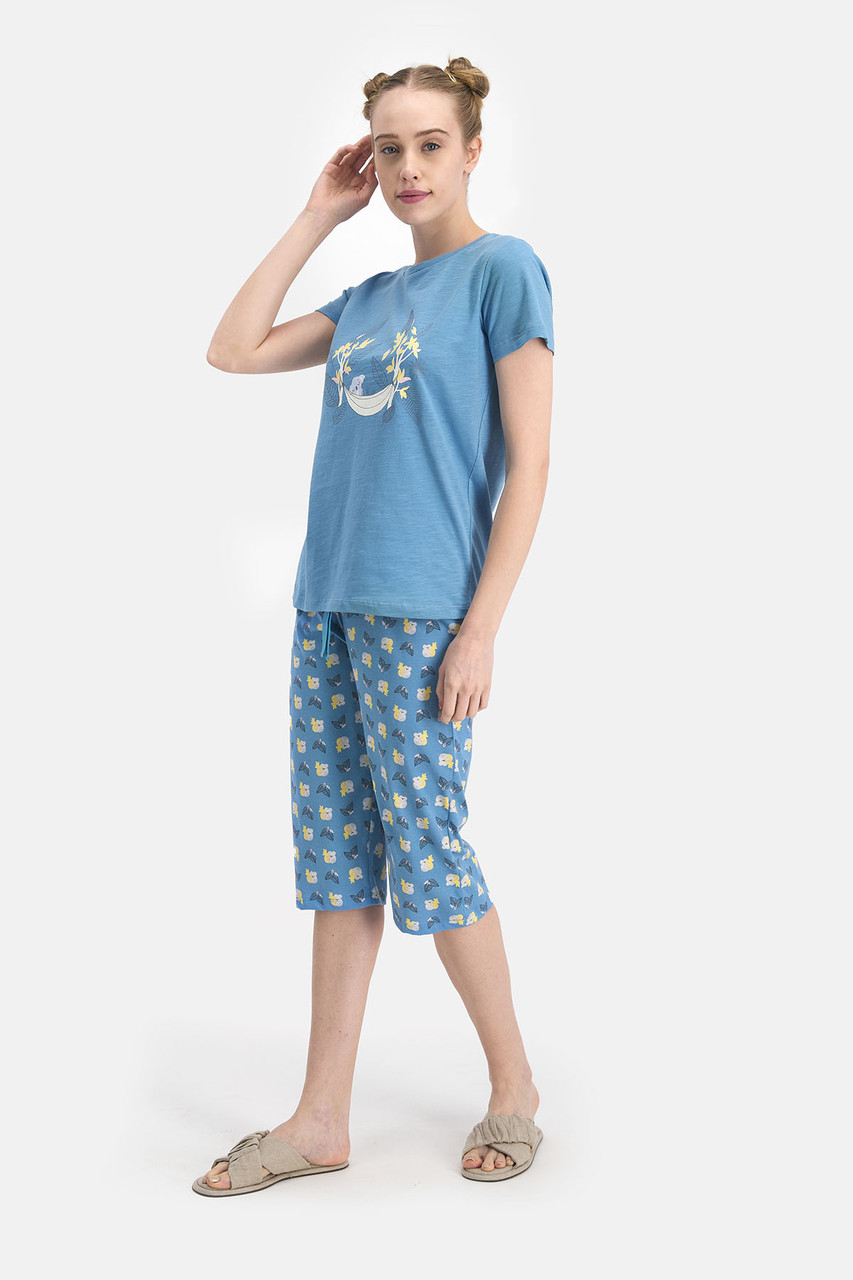 Пижама женская* XL / 48-50,  Голубой