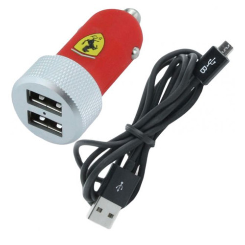 Зарядное устройство CG MOBILE Scuderia Ferrari USB красный - фото 1 - id-p93144743