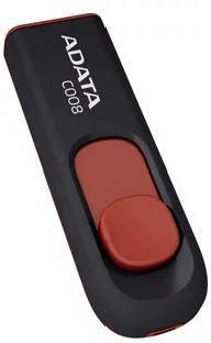 USB flash 32GB ADATA C008, AC008-32G-RKD USB 2.0, black-red