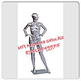 Манекен кукла SF-16 женский серебро глянцевый два в одном,качество полипропилен, фото 2