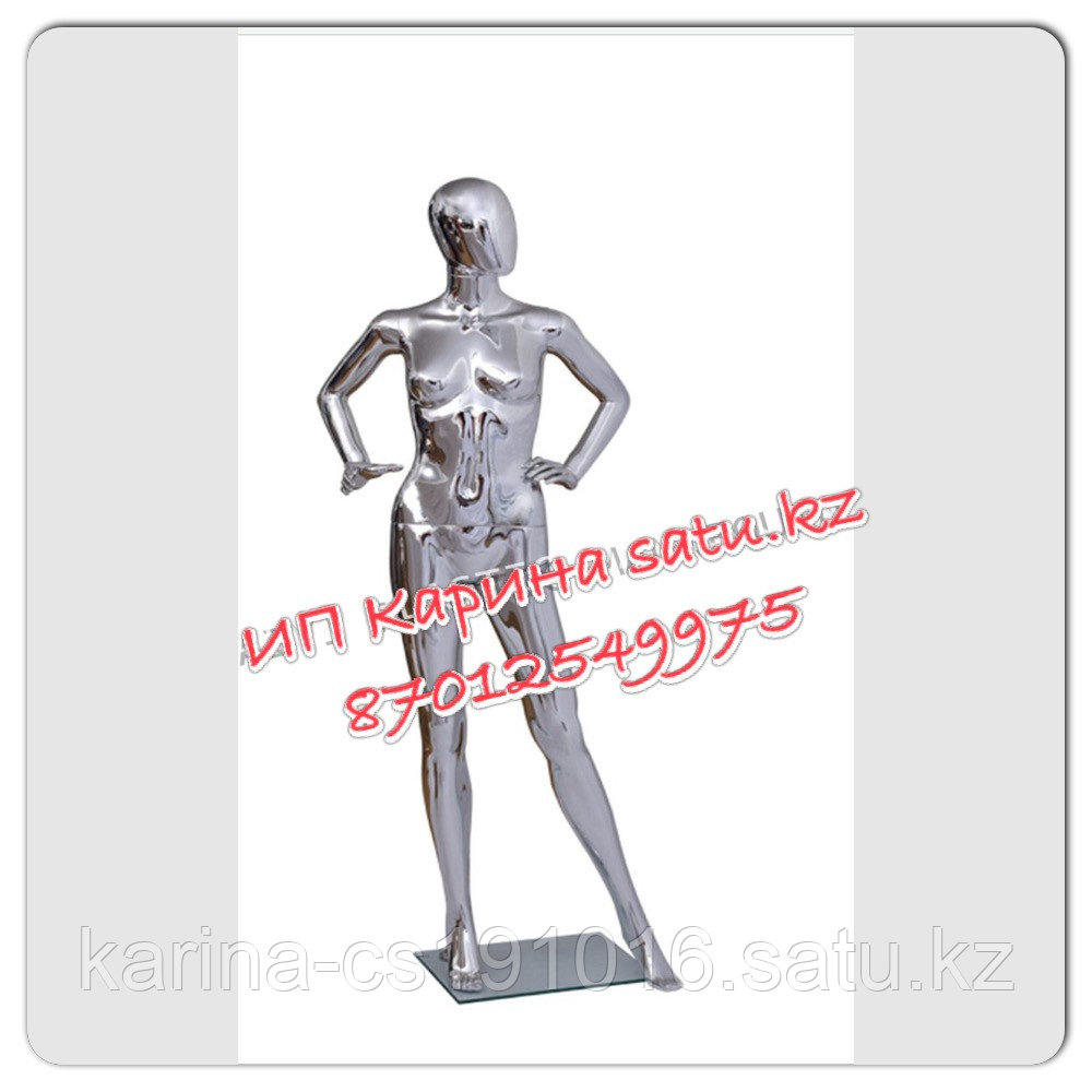 Манекен кукла SF-16 женский серебро глянцевый два в одном,качество полипропилен - фото 2 - id-p1993313