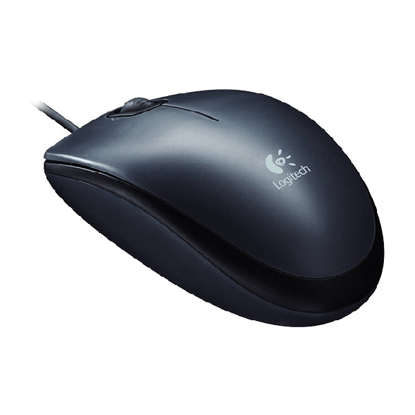 Mouse Logitech M100, optical, 2+1 buttons, USB, [910-005003], dark-grey - фото 3 - id-p93145695