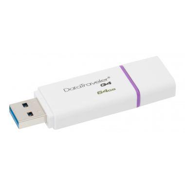 USB Flash карта 64Gb Kingston DataTraveler G4 Белый/фиолетовый, фото 1