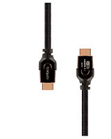 Кабель для видео DX10 HDMI to HDMI 2.1 1 м. черно-оранжевый Rombica CB-DX10