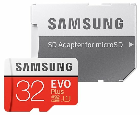 Карта памяти Micro SDHC 32Gb Samsung Evo Plus, Class 10 UHS-I U1, адаптер - фото 3 - id-p93150459