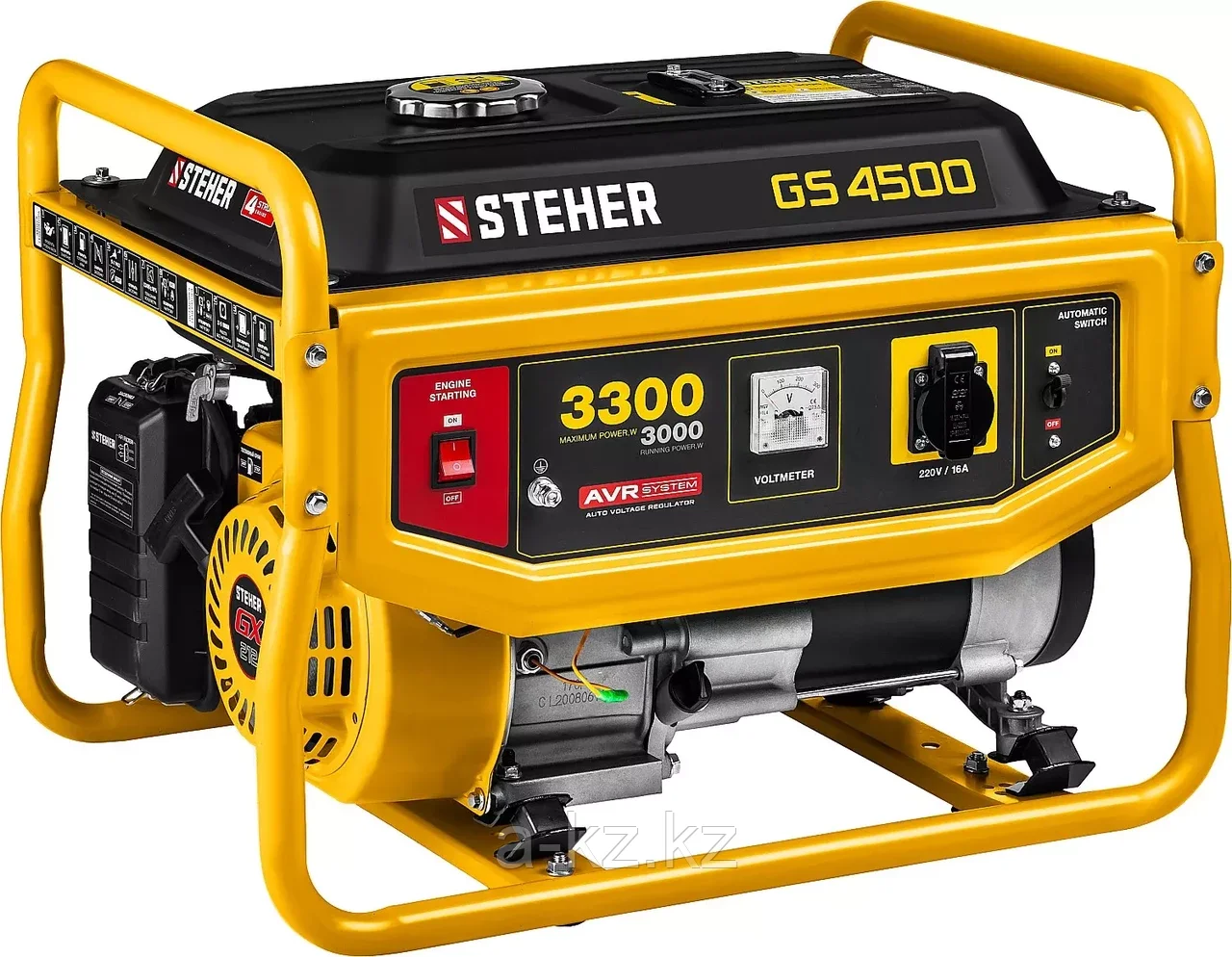 GS-4500 бензиновый генератор, 3300 Вт, STEHER - фото 1 - id-p90167791