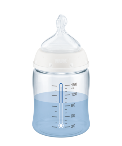 NUK Бутылка FC+ 150 мл ТЕРМ ) с сил с (р1) Baby Blue PP - фото 3 - id-p93151882