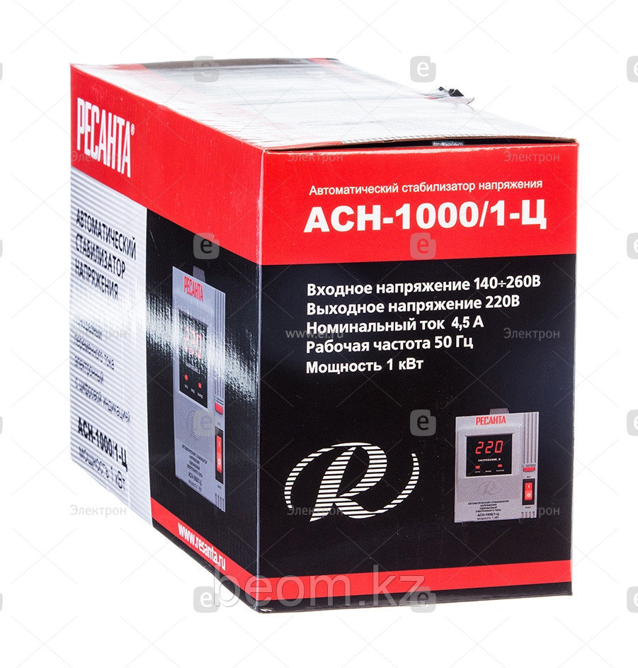 Стабилизатор напряжения электронный (релейный) 1 кВт - Ресанта ACH-1000/1-Ц - фото 2 - id-p98918