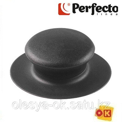 Бакелитовая ручка к стеклянной крышке, черная, ( с болтиком) PERFECTO LINEA, фото 2