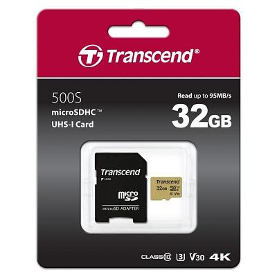 Карта памяти Micro SDHC 32Gb Transcend, Class 10 UHS-I U3