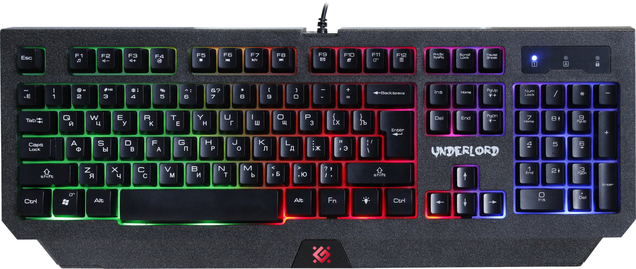 Игровая клавиатура Defender Underlord GK-340L черная
