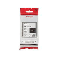Картридж Canon, PFI-102B, Струйный широкоформатный, №102, черный, 130 мл