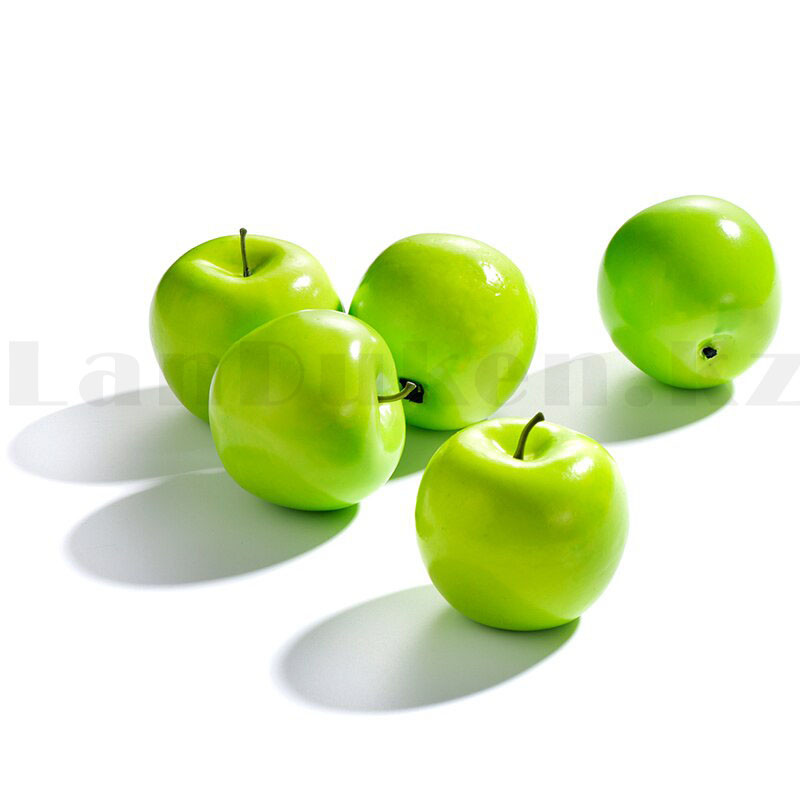 Искусственный фрукт яблоко муляж яркое зеленое - фото 3 - id-p61566145