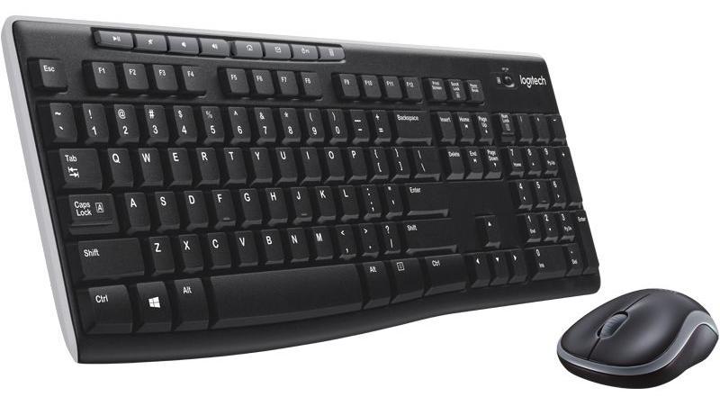 Клавиатура + Мышка беспроводные USB Logitech MK270, черный - фото 3 - id-p93156155