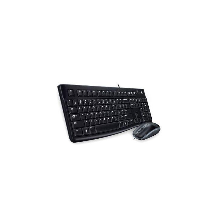 Клавиатура+Мышка проводные USB Logitech MK120, 920-002561, черный - фото 1 - id-p93156643