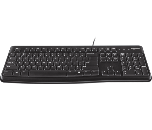 Клавиатура+Мышка проводные USB Logitech MK120, 920-002561, черный - фото 2 - id-p93156643