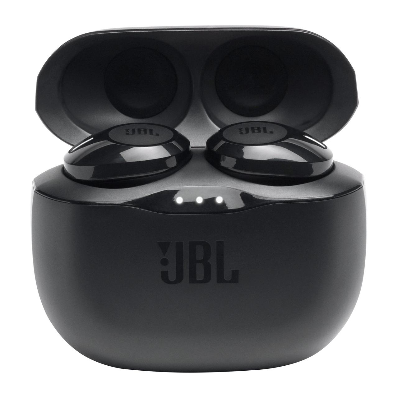 Bluetooth гарнитура JBL Tune 125TWS, 20Hz-20kHz, 14 Om, 96 dB, BT, Black - фото 1 - id-p93156733