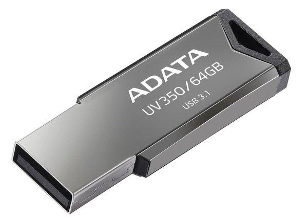USB Флешка ADATA UV350 64Gb серебристый