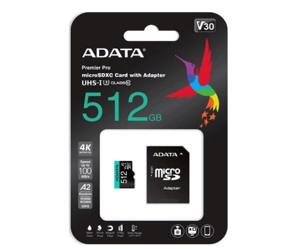 Карта памяти Micro SDXС ADATA Premier Pro 512Gb - фото 1 - id-p93162261