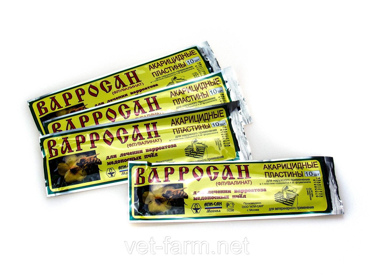 Варросан полоски для пчел 10шт