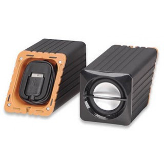 Колонки Manhattan Soundbar Speaker System 2775 (2.0) - Черно-Оранжевый