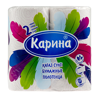Бумажные полотенца «Карина-Перья»