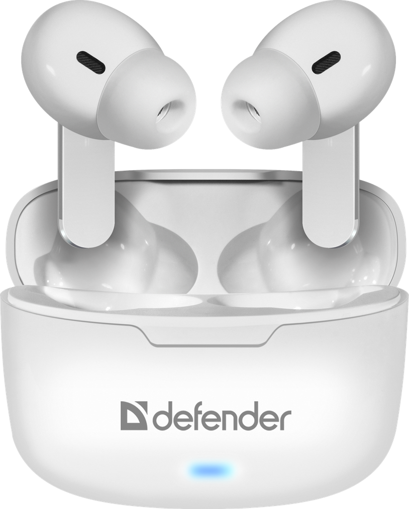 Bluetooth гарнитура Defender Twins 903, White - фото 1 - id-p93183185