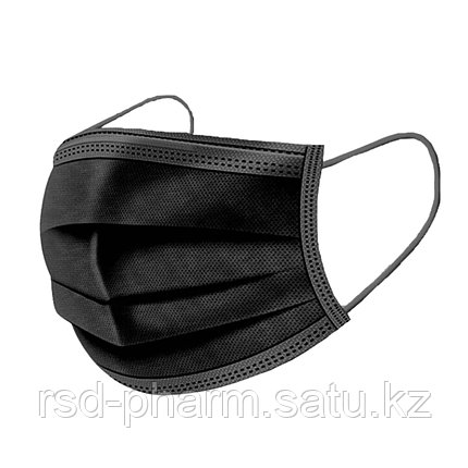 Трехслойные маски с резинкой и металлической вставкой от Unex medical products, фото 2
