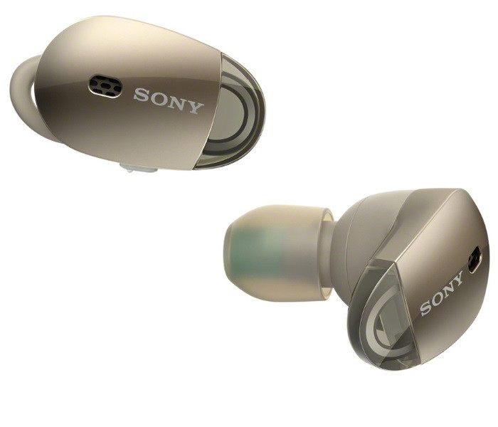 Bluetooth гарнитура Sony WF-1000XN Gold - фото 1 - id-p93184090