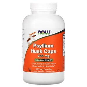 Шелуха семян подорожника в капсулах, 700 мг (360  капсул) Psyllium husk Now Foods