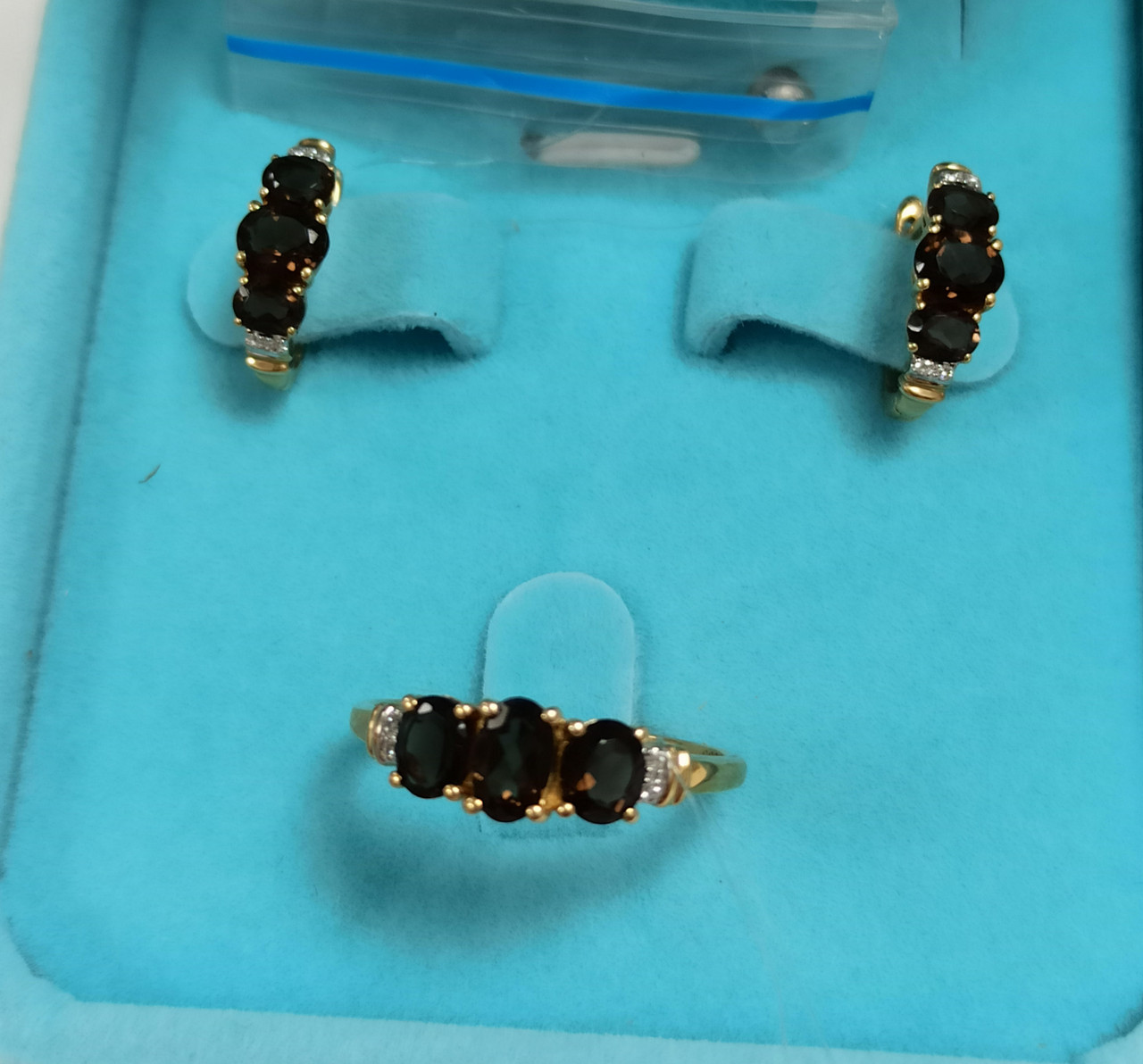 Комплект / раухтопаз / бриллиант ( пр. Абая 141 ), фото 1