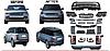 Рестайлинг комплект на Range Rover Vogue L405 2013-2017 под 2018+ Передняя оптика 4-х линзованная Pixel Plus, фото 3