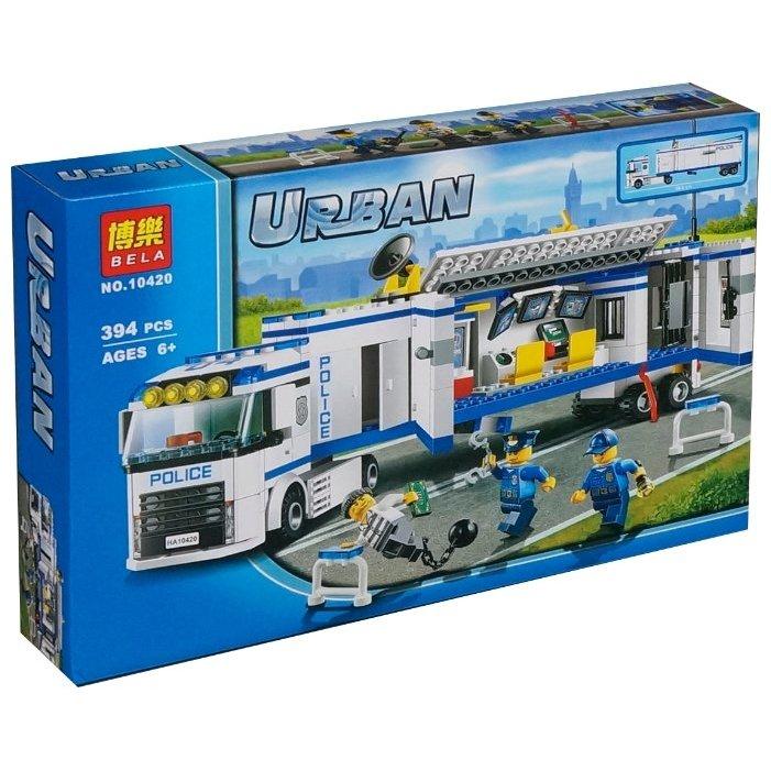 Bela Urban 10420 Конструктор Выездной пункт полиции, 394 дет. (Аналог LEGO 60044)