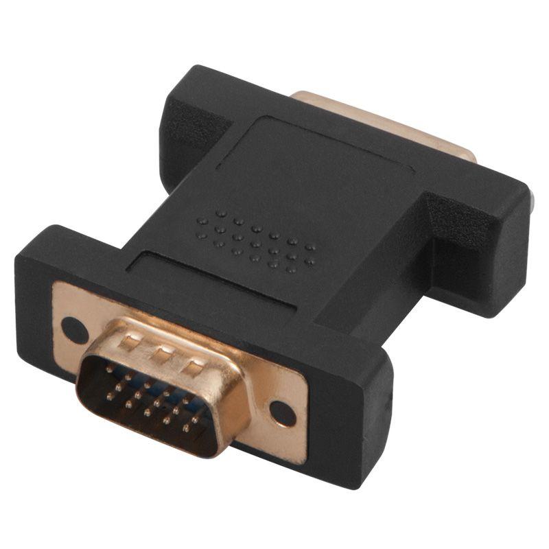 Переходник 17-6808-01 штекер HD (15 Pin VGA)гнездо DVI-D, пласик позолоченый REXANT (Блистер D)Переходник