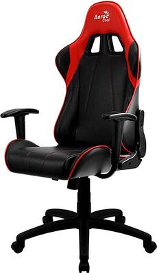 Кресло игровое компьютерное Aerocool AC100 AIR-BR черно-красное