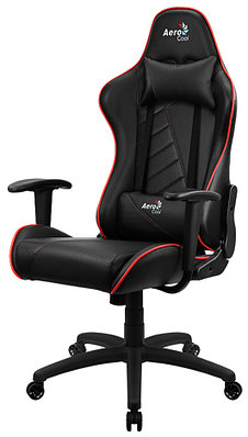 Кресло игровое компьютерное Aerocool AC110 AIR-BR черно-красное