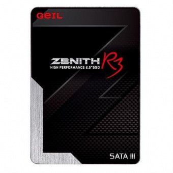 SSD 512GB SSD GEIL GZ25Z3-512GP ZENITH Z3 Series 2.5” SSD SATAIII Чтение 550MB/s, Запись 490MB/s