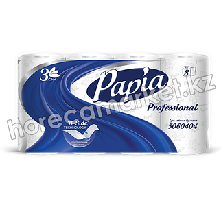 Туалетная бумага Papia Professional - 7 пачек по 8 рулонов