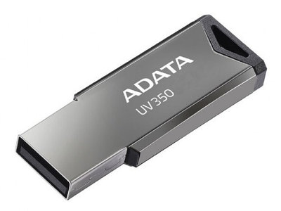 USB-накопитель 128Gb ADATA UV350, серебристый/черный