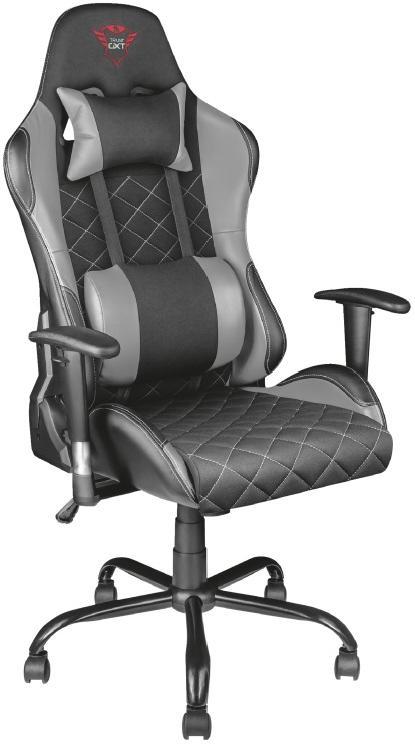 Кресло игровое компьютерное Trust GXT 707G Resto серо-черный