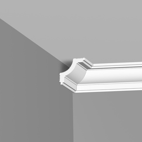 Плинтус потолочный Галтели из пенополистирола Plintex K50/45 А высота 50 мм, ширина 45 мм - фото 1 - id-p93186223