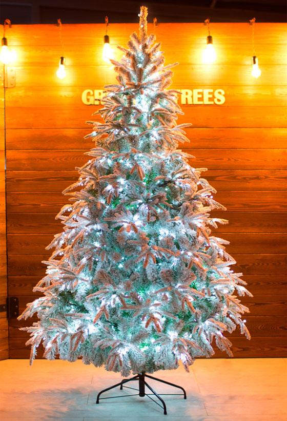 Комнатная елка заснеженная световая Форесто премиум 2.4 - фото 1 - id-p93050048