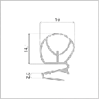 Уплотнительный профиль для морозильных ларей, фото 3