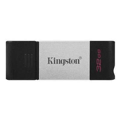 USB-накопитель 32Gb Kingston DataTraveler 80, серый/черный