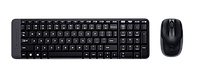 Клавиатура + Мышка беспроводные USB Logitech MK220, 920-003169, черный